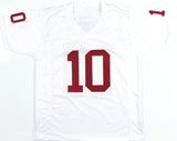 John Mateer Autographed White College Style Jersey - Beckett W Hologram