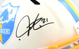 LaDainian Tomlinson Autographed Chargers F/S Retro Speed Helmet - Beckett Holo