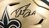 Drew Brees Signed New Orleans Saints Mid-Size SpeedFlex Helmet - Beckett W Holo
