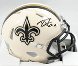 Drew Brees Autographed New Orleans Saints Retro Speed Mini Helmet Beckett W Holo