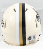 Drew Brees Autographed New Orleans Saints Retro Speed Mini Helmet Beckett W Holo