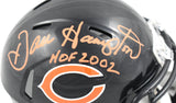 Dan Hampton Autographed Chicago Bears Speed Mini Helmet w/HOF - Prova *Orange