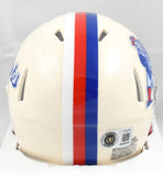 A.J. Brown Autographed New England Patriots Retro Speed Mini Helmet - Beckett W