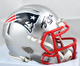A.J. Brown Autographed New England Patriots Speed Mini Helmet - Beckett W Holo