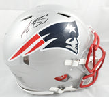 A.J. Brown Autographed New England Patriots F/S Speed Authentic Helmet Beckett W