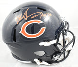 Mike Singletary Autographed Chicago Bears F/S Speed Helmet HOF - Beckett W Holo