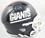 Phil Simms Autographed New York Giants F/S 80-99 Speed Helmet - Beckett W Holo