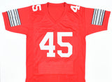 Archie Griffin Autographed Red College Stat Style Jersey w/HT 74/75 - Prova