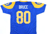 Isaac Bruce Autographed Blue Pro Style Jersey - Beckett W Hologram