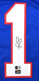 Phil Simms Autographed Blue Pro Style Jersey - Beckett W Hologram