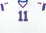 Phil Simms Autographed White Pro Style Jersey - Beckett W Hologram