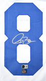 Isaac Bruce Autographed White Pro Style Jersey - Beckett W Hologram