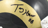 Torry Holt Autographed St. Louis Rams 00-16 Speed Mini Helmet - Beckett W Holo
