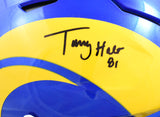 Torry Holt Autographed Rams F/S Speedflex Helmet - Beckett W Hologram
