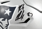 Rob Gronkowski Autographed Patriots F/S Speedflex Helmet - Beckett W Holo *Side