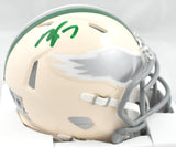 Michael Vick Autographed Philadelphia Eagles Retro Speed Mini Helmet- Beckett W