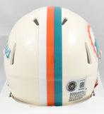 Zach Thomas Autographed Miami Dolphins Retro Speed Mini Helmet - Beckett W Holo