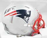 Rob Gronkowski Autographed New England Patriots Speed Mini Helmet - Beckett W