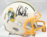 Sterling Sharpe Autographed Green Bay Packers Retro Speed Mini Helmet - Prova