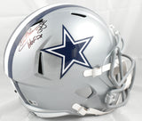 Drew Pearson Autographed Dallas Cowboys F/S Speed Helmet w/HOF - Beckett W Holo
