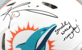 Ricky Williams Autographed Dolphins F/S Speed Authentic Helmet SWED - Beckett W