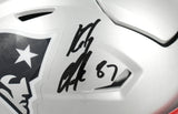 Rob Gronkowski Autographed Patriots Mid-Size SpeedFlex Helmet - Beckett W Holo