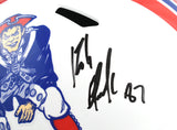 Rob Gronkowski Autographed New England Patriots F/S 82-89 Speed Helmet Beckett W