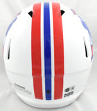 Rob Gronkowski Autographed New England Patriots F/S 90-92 Speed Helmet Beckett W