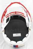 Rob Gronkowski Autographed New England Patriots F/S Retro Speed Helmet Beckett W