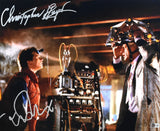 Christopher Lloyd Michael J. Fox Autographed Back to the Future 16x20 Beckett #2