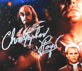 Christopher Lloyd William Shatner Autographed Star Trek 16x20 - Beckett W Holo