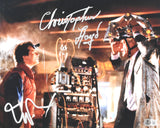 Christopher Lloyd Michael J. Fox Signed Back to the Future 11x14 Photo - Beckett