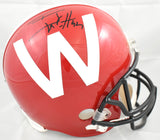 T.J. Watt Autographed Wisconsin Badgers F/S Helmet - JSA W