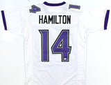 Kyle Hamilton Autographed White Pro Style Jersey - JSA W Holo