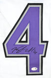 Kyle Hamilton Autographed White Pro Style Jersey - JSA W Holo