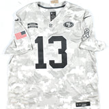Brock Purdy Autographed 49ers Salute to Service Nike Game Jersey - Beckett W XXL