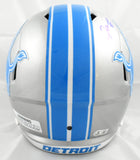 Jameson Williams Autographed Detroit Lions F/S Speed Helmet - Beckett Hologram