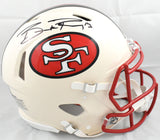 Brock Purdy Autographed 49ers F/S Retro Speed Authentic Helmet - Beckett W Holo