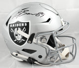 Brock Bowers Autographed Las Vegas Raiders F/S Speedflex Helmet - Beckett W Holo