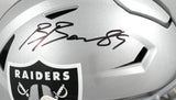 Brock Bowers Autographed Las Vegas Raiders F/S Speedflex Helmet - Beckett W Holo
