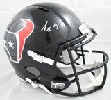 Kayshon Boutte Autographed Houston Texans F/S Speed Helmet - Beckett W Hologram