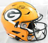 Matthew Golden Autographed Green Bay Packers F/S Speedflex Helmet-Beckett W Holo