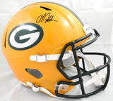 Matthew Golden Autographed Green Bay Packers F/S Speed Helmet - Beckett W Holo