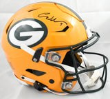 Christian Watson Autographed Green Bay Packers F/S Speedflex Helmet - Beckett W