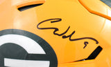 Christian Watson Autographed Green Bay Packers F/S Speedflex Helmet - Beckett W