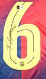 Fermin Lopez Autographed FC Barcelona Home Soccer Jersey #16 - Beckett *M