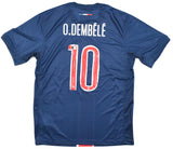 Ousmane Dembélé Signed Paris-Saint Germain Home Soccer Jersey #10 - Beckett *L