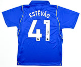 Estêvão Willian Autographed Chelsea Home Soccer Jersey #41 - Beckett *L