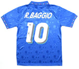 Roberto Baggio Autographed Italy Home Soccer Jersey #10 - Beckett *M