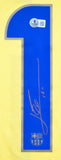 Lionel Messi Autographed Barcelona Yellow Soccer Jersey #10 - Beckett *L